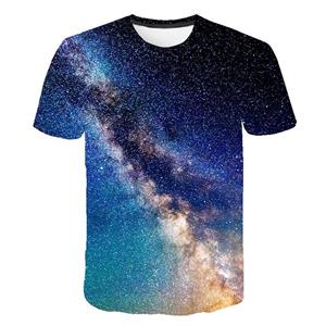 TIP723 Vast Universe Galaxy Grafische 3D Print T-shirts Zomermode Heren T-shirts Met Trend Knappe Casual O-hals Hip Hop T-shirt