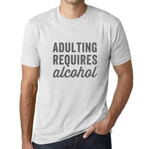 Ultrabasic  Homme T-shirt Graphique Voor volwassen worden is alcohol nodig