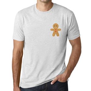 Ultrabasic  Homme T-shirt Graphique Petit Biscuit Imprime Lettres Noel Cadeau