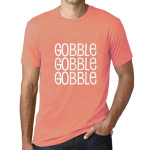 Ultrabasic  Homme T-shirt Graphique Gobble Gobble Imprime Lettres Noel Cadeau