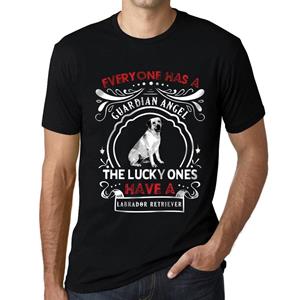 Ultrabasic Mannen Vintage T-shirt Grafische T-shirt Labrador Retriever Hond Diep Zwart