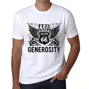 Ultrabasic Vintage T-shirt voor heren Grafisch T-shirt Voel de vrijgevigheid Wit