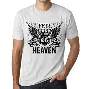 Ultrabasic Vintage T-shirt voor heren Grafisch T-shirt Voel de hemel Vintage Wit