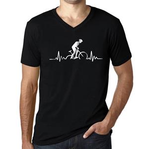 Ultrabasic  Homme Graphique Col V T-shirt Biker Impulsion