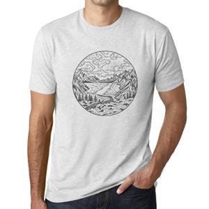 Ultrabasic  Homme T-shirt Grafique La Riviere Montagne et La Foret