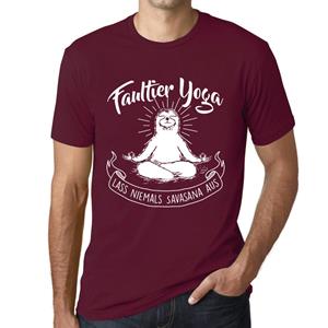 Ultrabasic  Homme Graphique T-shirt Faultier Yoga