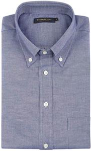 Steppin' Out Overhemd Twill Blauw