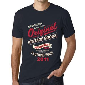 Ultrabasic Vintage T-shirt voor heren Grafisch T-shirt Vintage goederen sinds 2011 Marine