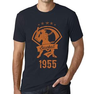 Ultrabasic Vintage T-shirt voor heren Grafisch T-shirt Honkbal sinds 1955 Marine