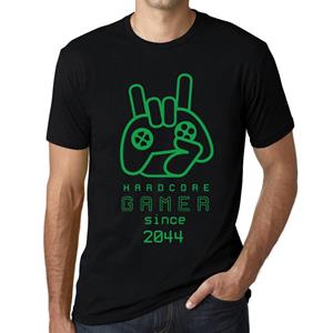 Ultrabasic Vintage T-shirt voor heren, grafisch T-shirt, hardcore gamer sinds 2044, diepzwart