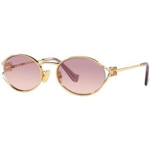 Miu Miu Eyewear Zonnebril met oversized montuur - Goud
