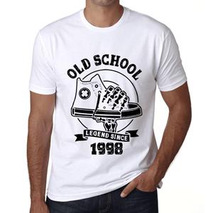 Ultrabasic Vintage T-shirt voor heren Grafisch T-shirt Old School All Star Sinds 1998 Wit