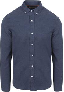 Suitable Overhemd Flanel Donkerblauw