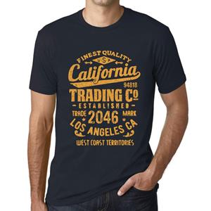 Ultrabasic Heren Vintage T-shirt Grafisch T-shirt California Trading 2046 Marine
