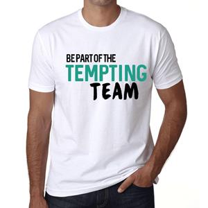 Ultrabasic Vintage T-shirt voor heren, grafisch T-shirt, maak deel uit van het verleidelijke team Wit