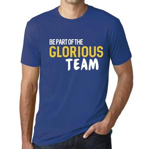 Ultrabasic Heren vintage T-shirt Grafisch T-shirt Maak deel uit van het glorieuze team Royal Blue