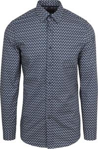Suitable Overhemd Print Navy