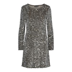 Pieces Regular fit jurk met pailletten en ronde hals, model 'KAM'
