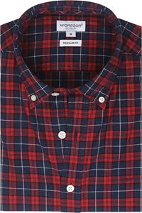 McGregor Overhemd Ruit Rood Blauw