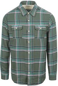 Scotch and Soda Flanel Overhemd Groen