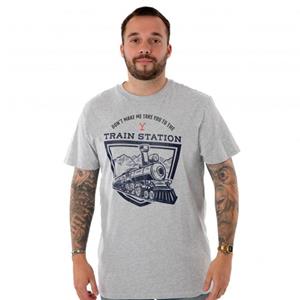 Pertemba FR - Apparel Yellowstone Heren Treinstation T-shirt met korte mouwen