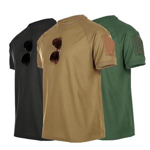 RC BAG Tactische T-shirts Heren Sport Outdoor Militaire Tee Sneldrogend shirt met korte mouwen Wandelen Jacht Army Combat Herenkleding Ademend 4XL blauw