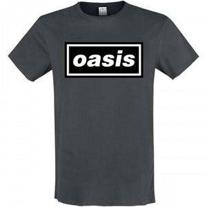 Amplified Versterkte herenlogo Oasis T-shirt S houtskool