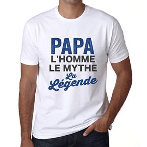 Ultrabasic 4 Papa Heren T-shirt Mythe Legende t-shirt Papa Tee Shirt Papa Beer XS wit