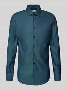 Jake*s Slim fit zakelijk overhemd met kentkraag