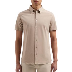 Purewhite Pique shortsleeve button up shirt