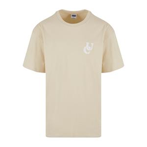 Urban Classics Heren golvend logo zwaargewicht oversized t-shirt