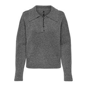 Only onlvigga life ls split neck knt 15332048 medium grey