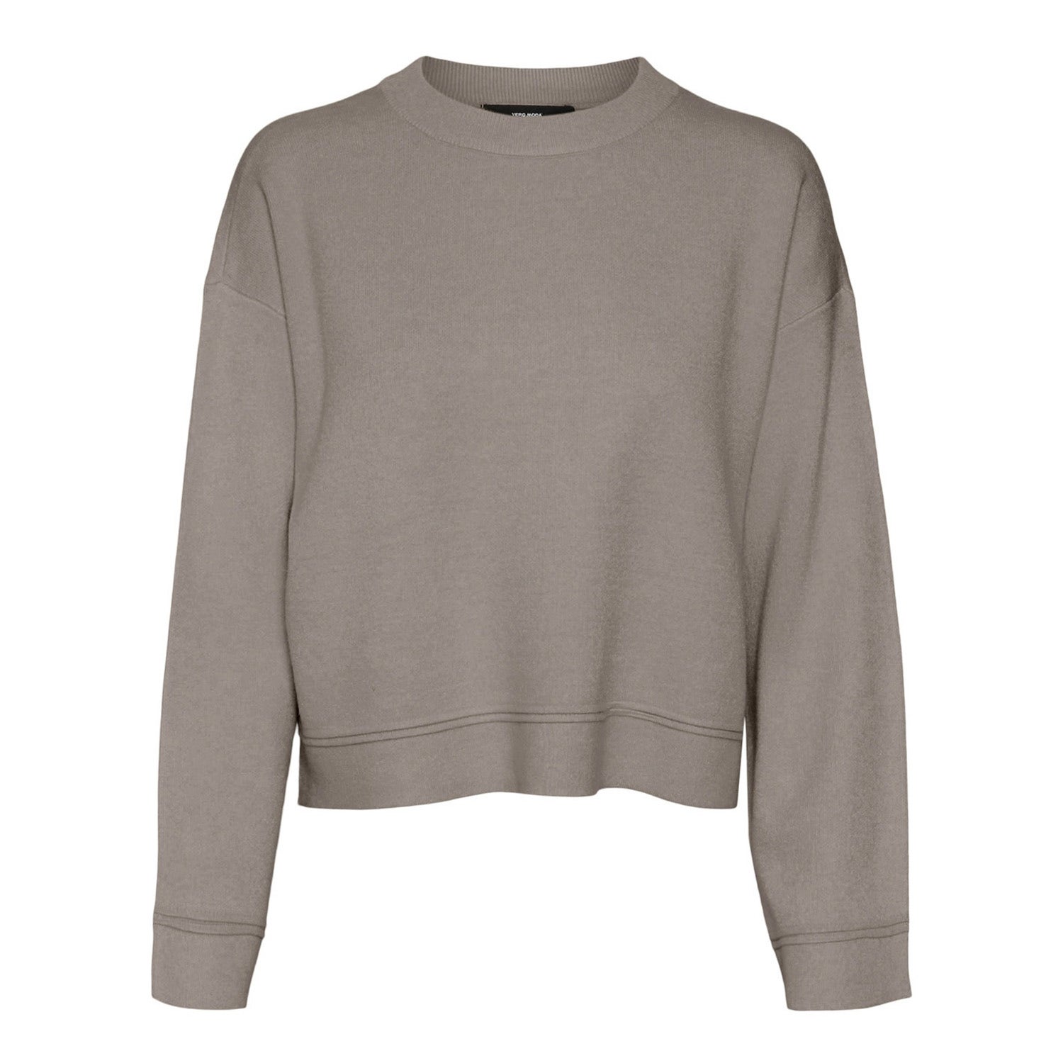 Vero Moda Vmgold piping ls o-neck pullover ga taupe