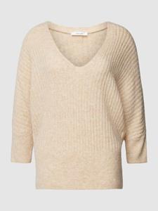 Opus Gebreide pullover met V-hals, model 'Peruso'