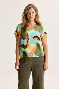 Mayerline T-shirtblouse Met Satijnen Front