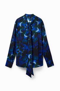 Desigual Blouse met print van tie-dye-mandala's - BLUE