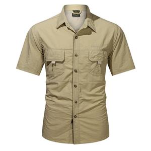 Phoca Largha for Men Zomer sneldrogend shirt met korte mouwen Heren buiten los sneldrogend T-shirt Casual bergbeklimmen visshirt dun XXXXL