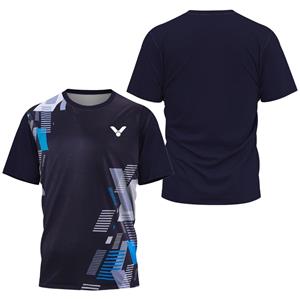 Baibao QIQI Absorberend ademend basketbalteamshirt Comfortabel herentafeltennis Sneldrogend pak Badminton tops met korte mouwen L