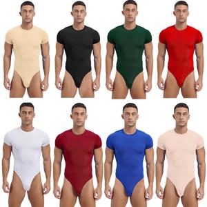 YDT-adult Heren afslanken body shaper vest shirt atletische sport bodysuit ondershirt effen kleur rompertjes voor bodybuilding yoga L