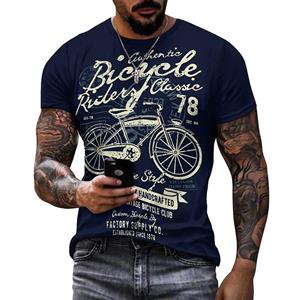 Men look 3D Clothes Bike Vintage Sport Fiets 3D Bedrukte T-shirt Voor Mannen O Hals Korte Mouw Zwarte T-shirts Homme Streetwear Kwaliteit Mannelijke T-shirts 6XL