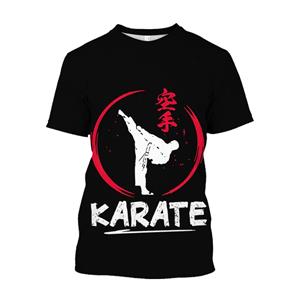 ETST0013 Japan Training T-shirt Mannen 3d Karate Gedrukt Tee Tops Oversized Korte Mouwen Hoogwaardige Sportkleding Mannen Sneldrogende t-shirt S