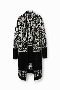Desigual Lang oversized vest M. Christian Lacroix - BLACK