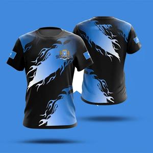 Laoxu Somalische vlag badge 3D geprint mesh Polyester T-shirt Top Zomer T-shirt Heren shorts mouwen Sportkleding XXL zwart