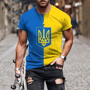 Bobby 2 Oekraïne Vlag 3d Print T-shirt Mannen Vrouwen Mode T-shirts Tops Kinderen Hip Hop Tops Tees Zomer Heren T-shirt Oversized Tops Unisex L