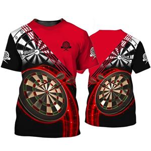 ETST0013 Cool Design Dart League T-shirt voor heren Sport T-shirt 3D Darts Cadeau Bedrukte T-shirts Dameskleding Grappige kinderen Jongens y2k Tops S