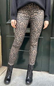 The Musthaves Leopard Coating Jeans