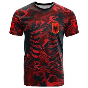 Subilier Albanië Vlag Grafische T-shirts Albanees Nationaal Embleem 3D Print T-shirt Voor Mannen Kleding Sport Contest Jersey Eagle Tee jongen Tops XS