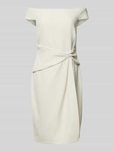 LAUREN DRESSES Off shoulder-jurk met naadritssluiting