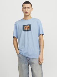 Jack & jones T-shirt met labelprint, model 'HUDSON'