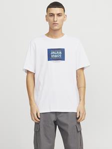 Jack & jones T-shirt met labelprint, model 'HUDSON'